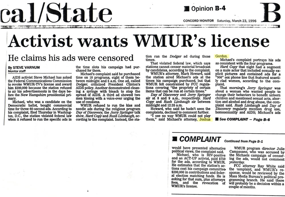 Activist wants WMUR's license